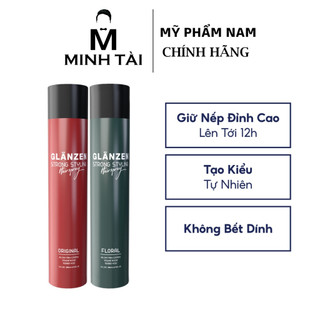 Gôm xịt tóc giữ nếp Glanzen Prime Floral 380ml - Hàng chính hãng