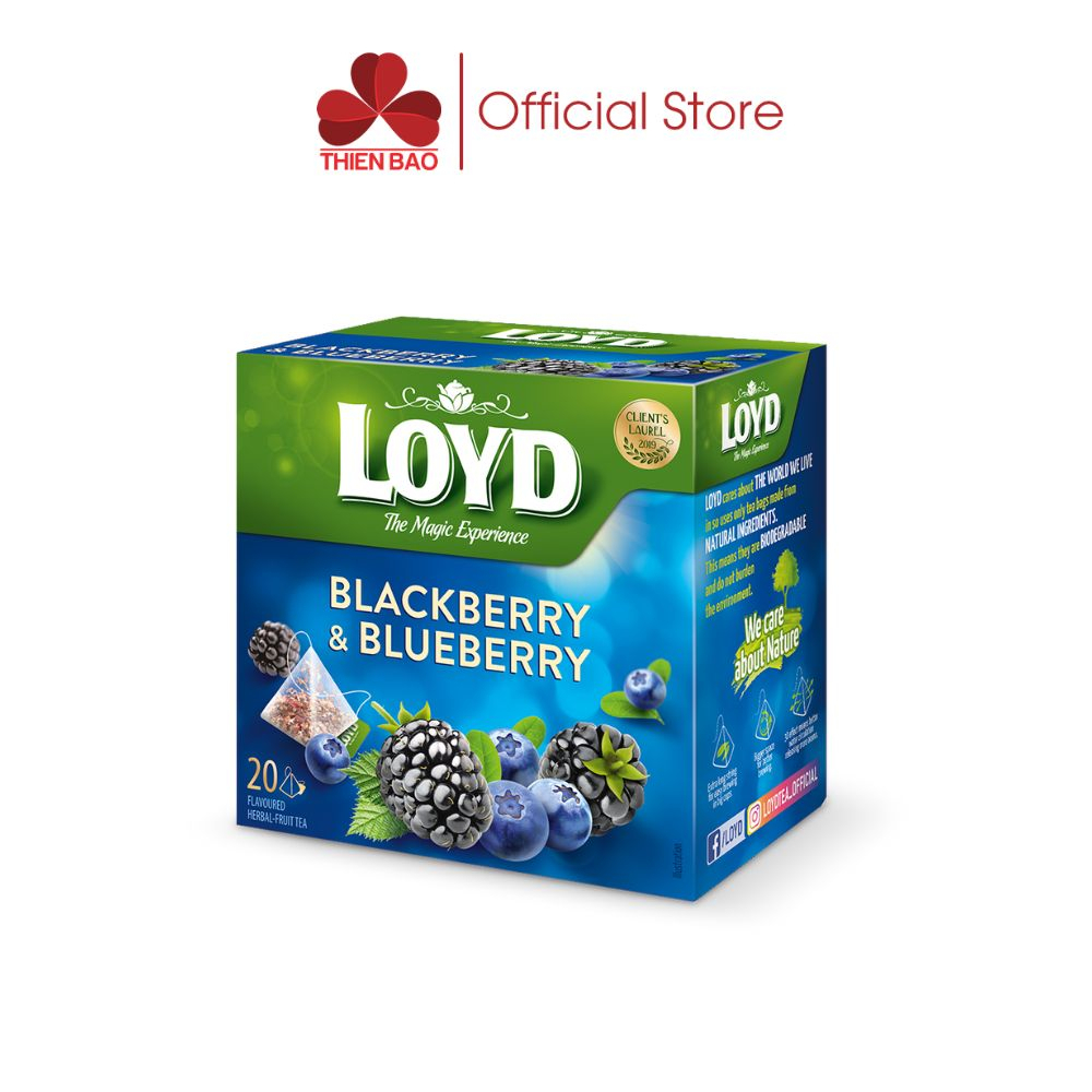 Trà Loyd BlackBerry & BlueBerry hộp 40g Shopee Việt Nam