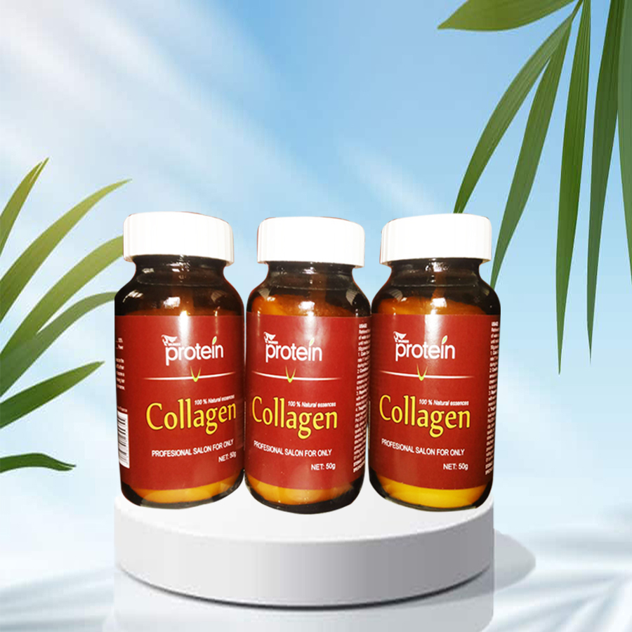 Bột Collagen pha Hấp Dầu, Uốn duỗi tẩy nhuộm Galanzer Protein Phục Hồi chắc khoẻ tăng dưỡng Tóc