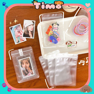 Túi Đựng Card Bo Góc Zip Nhỏ Trong Suốt Mini Timo GQ08