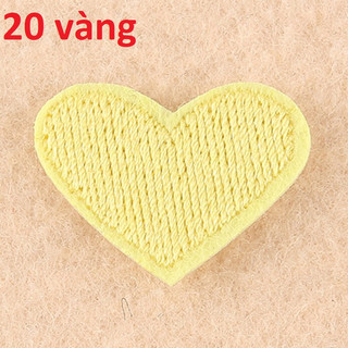 20 Miếng Ủi Quần Áo Hình Trái Tim Nhiều màu