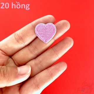 20 Miếng Ủi Quần Áo Hình Trái Tim Nhiều màu