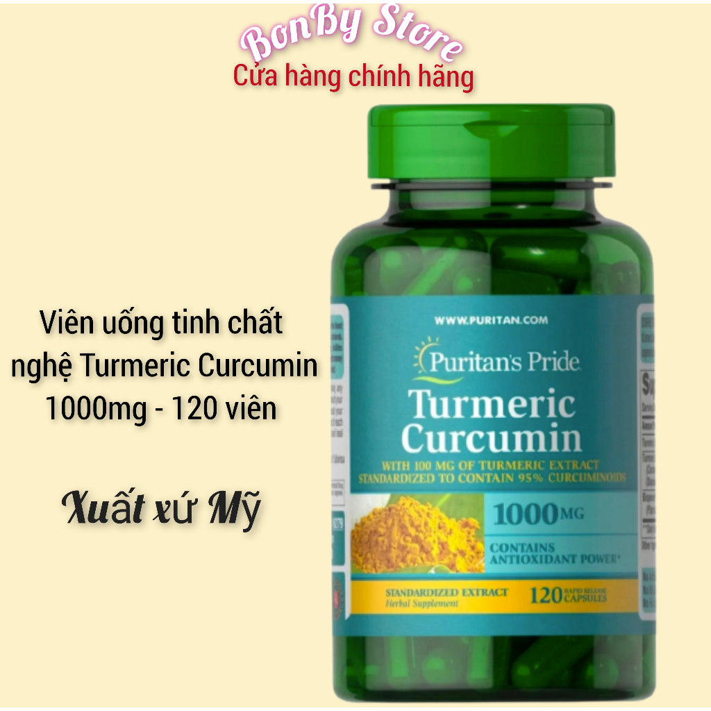 (Bill hãng) Viên uống hỗ trợ dạ dày tinh chất nghệ Turmeric Curcumin ...