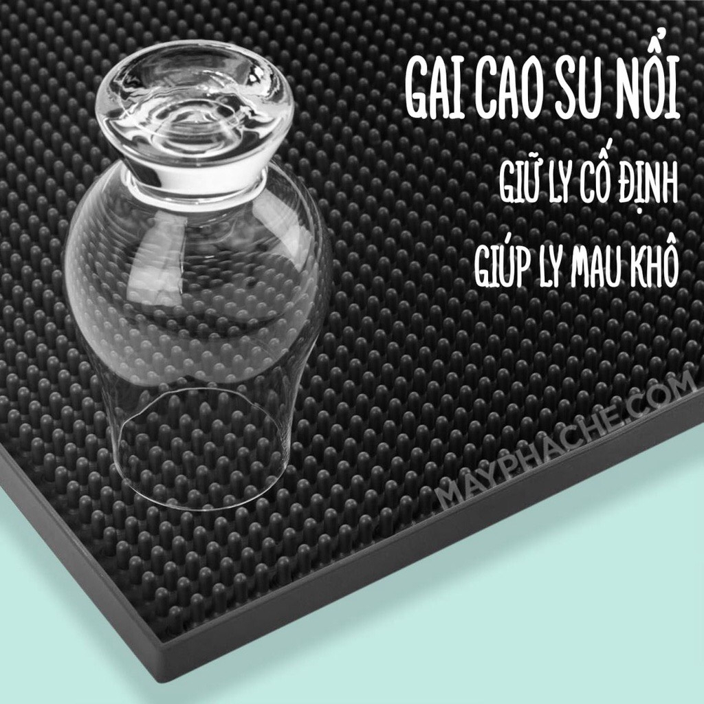 Thảm Lót Cao Su chống trượt 45 x 30 cm  Quầy Bar, Quầy pha chế, Cao Cấp Loại 1
