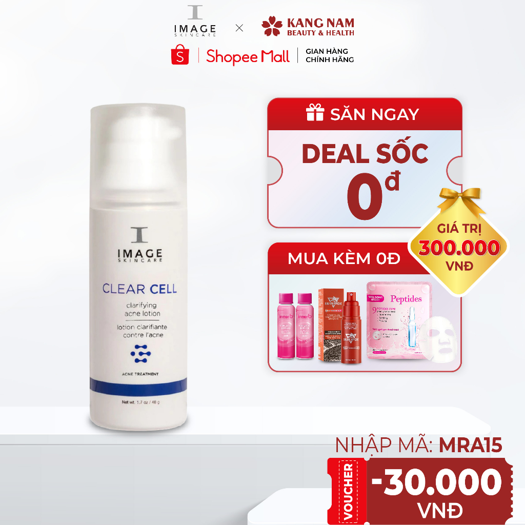 Lotion Giảm Mụn Ngừa Thâm Image Skincare Clear Cell Clarifying Acne Lotion 48g