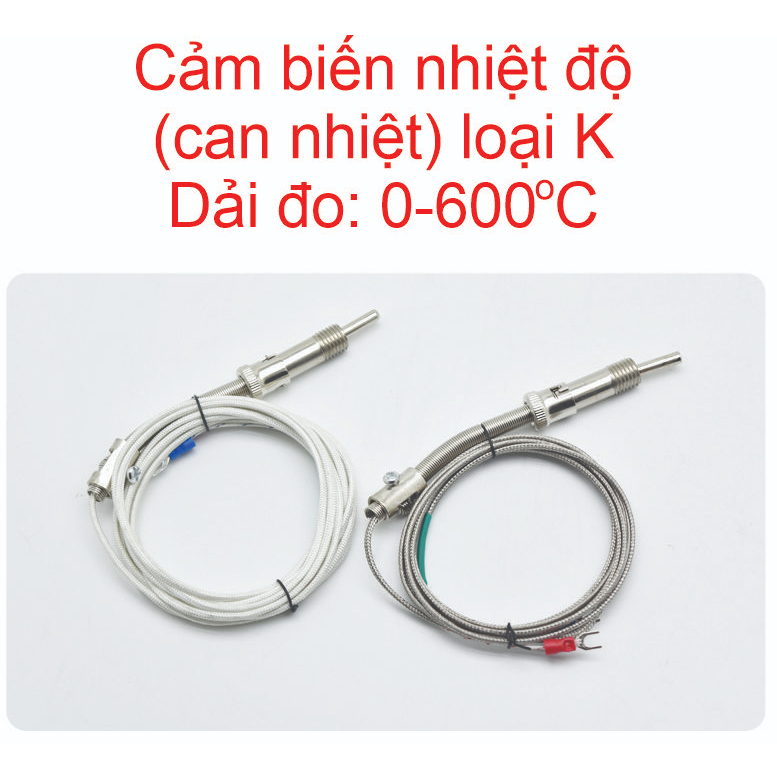 Cảm biến đo nhiệt độ K, can nhiệt loại K WRNT-01 dây dài 2m 3m 5m ...