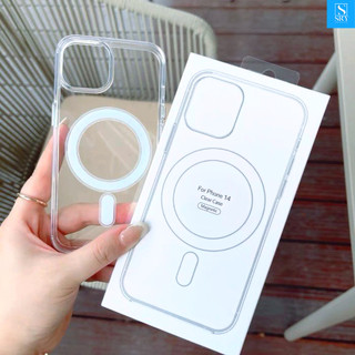 Ốp lưng iphone trong suốt chống sốc - Hỗ trợ sạc không dây cho 11 pro max 12 promax 13 14 15 Plus 16 17 ProMax 17 Air