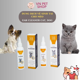 Nước Rửa Vệ sinh Tai Ear Cleaner M-Pets chai 118ml Cho Chó Mèo Hết Mùi Hôi Tai  vn pet shop
