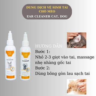 Nước Rửa Vệ sinh Tai Ear Cleaner M-Pets chai 118ml Cho Chó Mèo Hết Mùi Hôi Tai  vn pet shop