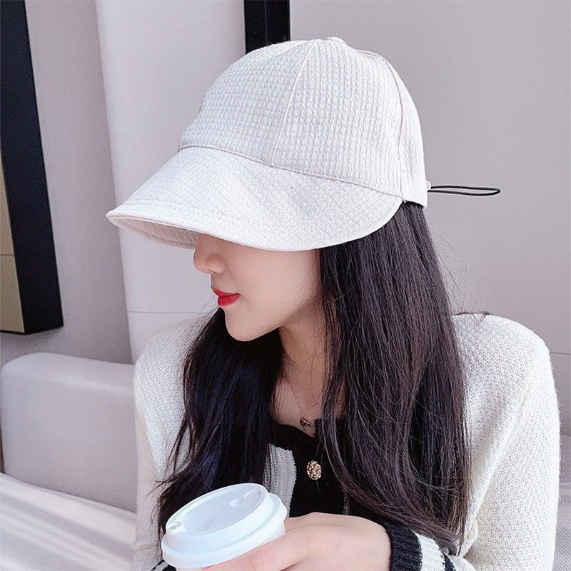 MŨ VÀNH KẾT CHỐNG NẮNG DÂY RÚT KOREA NỮ