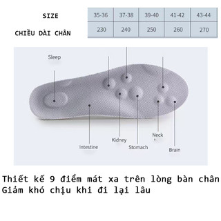 Lót giày massage thoáng khí cho nam êm chân Cope88