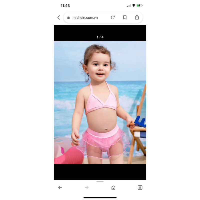 [SHEIN- ĐỒ BƠI CHỌN MẪU] Đồ bơi xinh cho bé gái