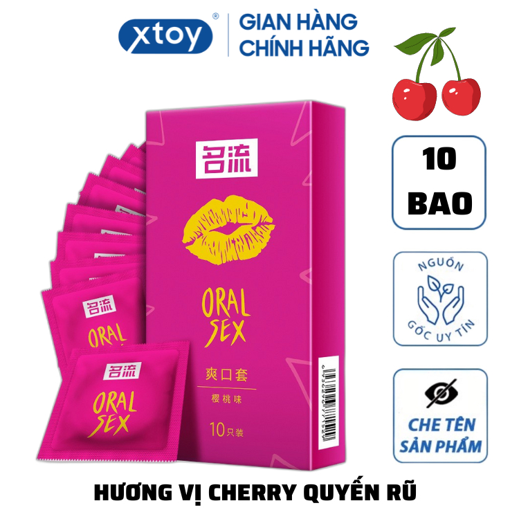 Bao Cao Su Quan Hệ Bằng Miệng Oral Sex Hương Cherry Hộp 10 Cái Shopee Việt Nam 3768