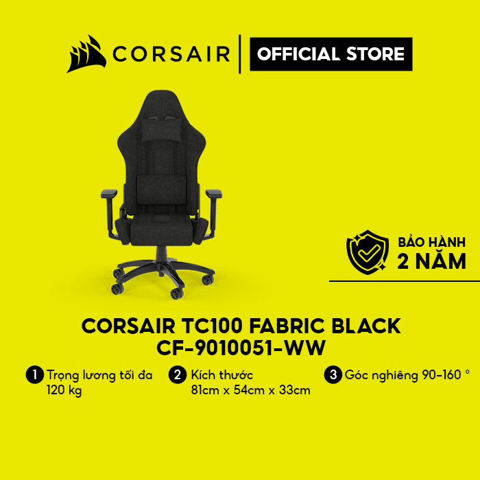 Ghế Corsair TC100 Fabric Black CF-9010051-WW