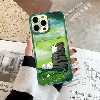 Ốp lưng iphone mèo cute cạnh vuông lỗ camera 6/6pl/7/7plus/8/8plus/x/xs/11/12/13/14/pro/max/promax/plus- sv2037