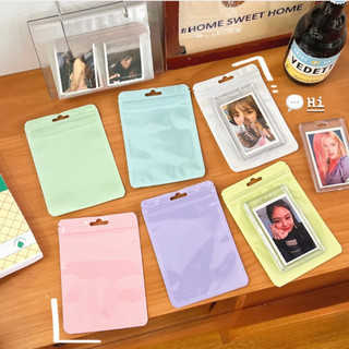 Túi Zip Nhỏ Trong Suốt Mini Đựng Card Bo Góc Nhiều Màu Timo GQ08