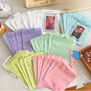 Túi Zip Nhỏ Trong Suốt Mini Đựng Card Bo Góc Nhiều Màu Timo GQ08
