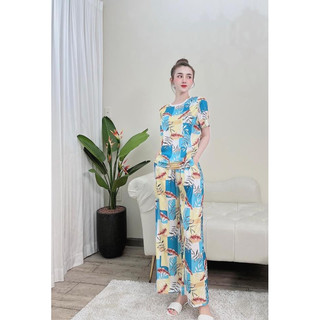 Đồ bộ pijama lụa Mai Ngô cao cấp szL 58-62kg