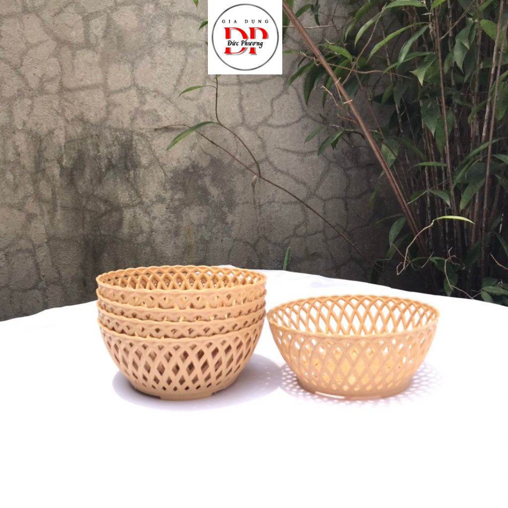 Rổ nhựa giả mây,rổ đựng rau sống nhựa Việt Nhật | Shopee Việt Nam