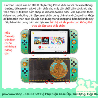 Oled/V1/V2/Lite Set Phụ Kiện Case Ốp, Hộp Băng, Nút Bọc Nintendo Switch Zelda Tears Of The Kingdom