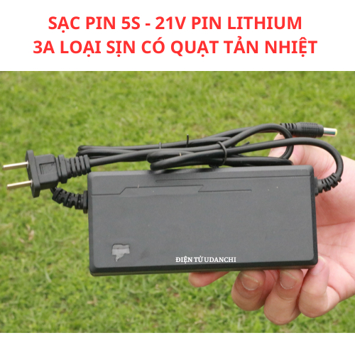 Sạc pin 5S - 18 21V 3A cho pin Lithium loại tốt có quạt tản nhiệt LED ...