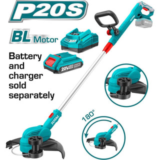 TOTAL Máy cắt cỏ dùng pin 20V kèm pin sạc TGTLI20328