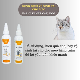 Nước Rửa Vệ sinh Tai Ear Cleaner M-Pets chai 118ml Cho Chó Mèo Hết Mùi Hôi Tai  vn pet shop