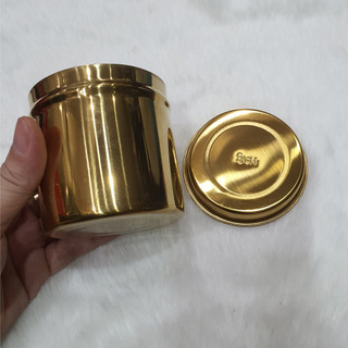 -Siêu phẩm hũ bông 8cm mạ màu Vàng sang trọng đẳng cấp