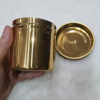 -Siêu phẩm hũ bông 8cm mạ màu Vàng sang trọng đẳng cấp