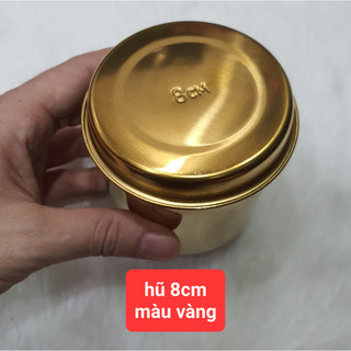 -Siêu phẩm hũ bông 8cm mạ màu Vàng sang trọng đẳng cấp