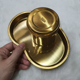 -Siêu phẩm hũ bông 8cm mạ màu Vàng sang trọng đẳng cấp