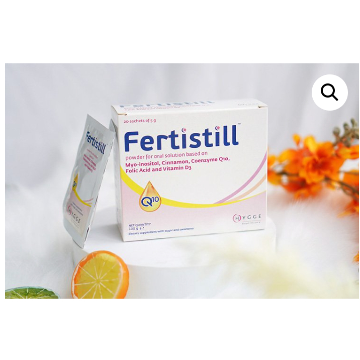 Fertistill - Bổ trứng, Tăng khả năng thụ thai, điều hoà kinh nguyệt, Đa nang buồng trứng hộp 20 gói