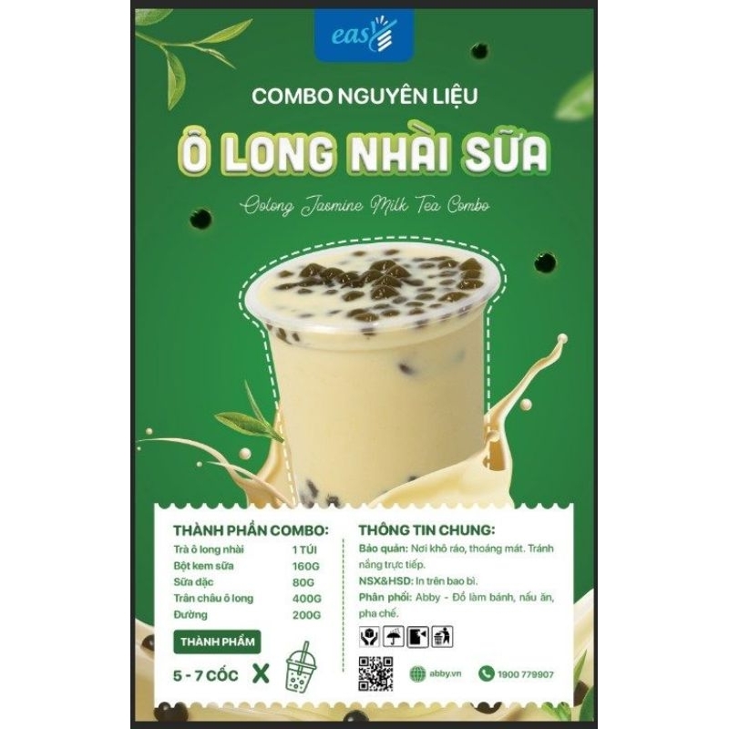 Combo Trà ô long nhài sữa (5-7 cốc)