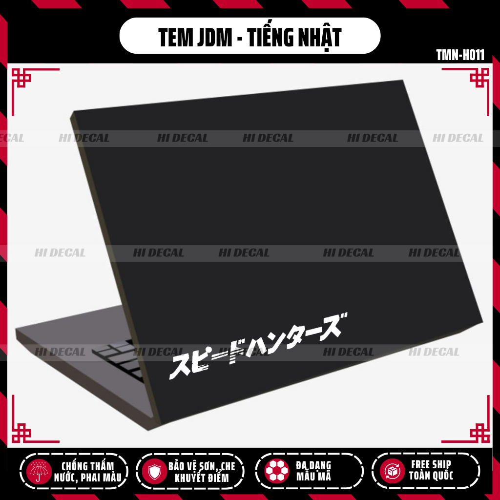 [2 Chiếc] Tem JDM Speedhunter chữ Nhật logo sticker dán xe, chống thấm nước chống phai
