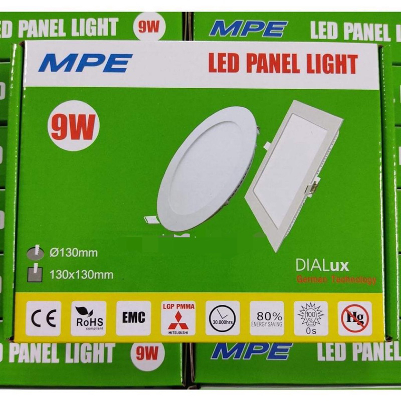 Đèn led âm trần 9w Mpe ánh sáng trắng RPL-9T (Có ship Hoả Tốc) | Shopee ...