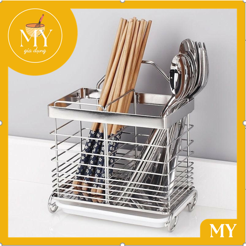 Ống đựng đũa,muỗng treo tườngchất liệu inox cao cấp sử dụng bền vĩnh viễn