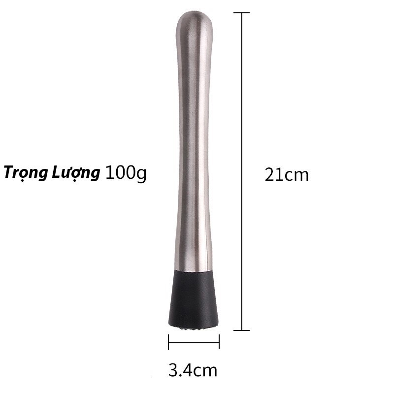 Chày dằm trái cây Hoa Quả 21 - 25 cm - Chày Dằm