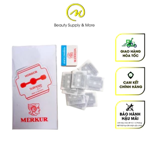 Lưỡi lam MERKUR dùng cho dao cạo gót chân (Hộp 10 lưỡi)- Hàng chuẩn loại 1 không rỉ sét