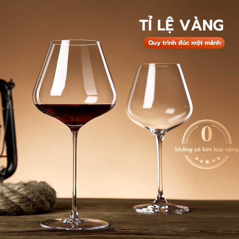 ly rượu vang thuỷ tinh 450ML, bộ ly uống rượu cao cấp Cải thiện hương ...