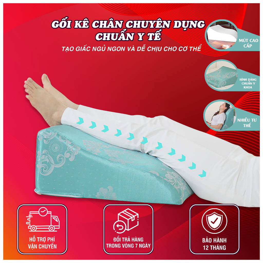 Gối Chân Cao 28Cm - Hình Ảnh Thực Tế