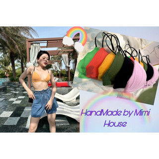 Áo lót bralette cài trước chất vải sợi tự nhiên thoáng mát -  Hàng Handmade - Mimi house