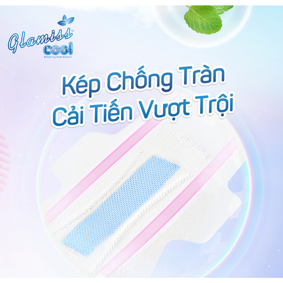Ảnh Băng vệ sinh Glamiss Cool Extra combo chăm sóc toàn diện Ngày, Đêm, Hằng Ngày 2