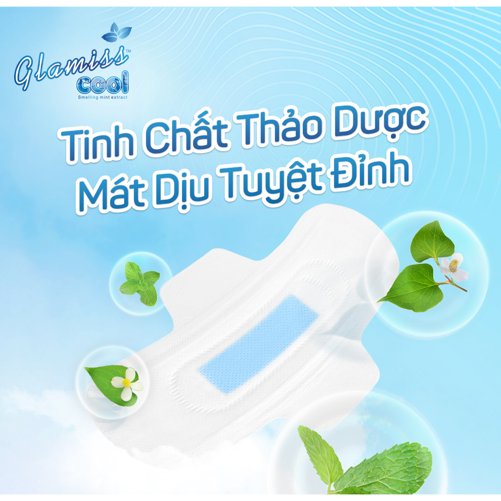 Ảnh Băng vệ sinh Glamiss Cool Extra combo chăm sóc toàn diện Ngày, Đêm, Hằng Ngày 3