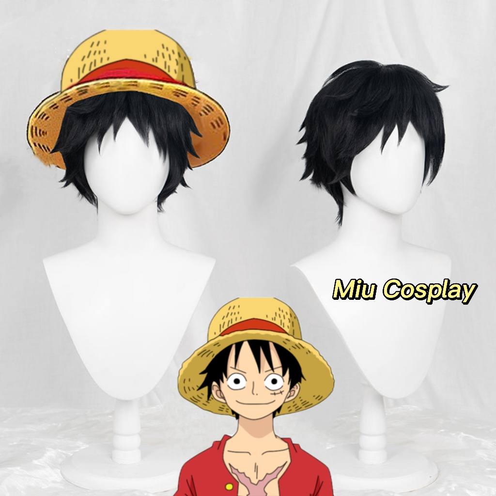 Sẵn] Wig/Tóc giả cosplay Luffy - One Piece [Miu Cosplay] | Shopee ...