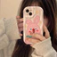 Ốp lưng Viền nổi cạnh sóng thỏ hồng cute 6s/6splus/7/7plus/8/8plus/x/11/12/13/14/max/promax sk1000