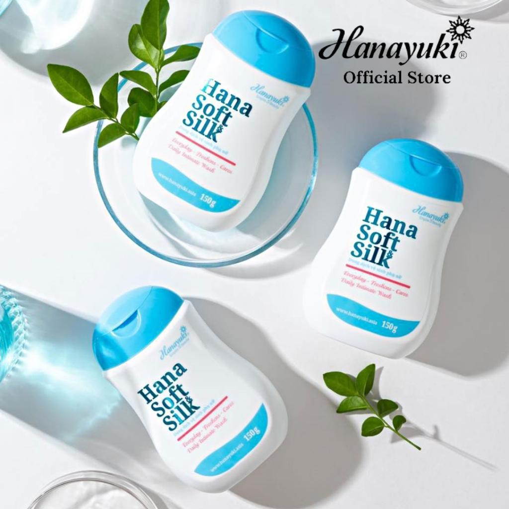 Ảnh Dung Dịch Vệ Sinh Phụ Nữ Hana Soft Silk Hanayuki Chính Hãng Màu Xanh Giúp Khử Mùi Vùng Kín Cân Bằng pH 150g VS01 3