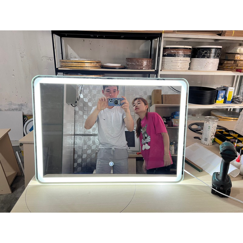 Gương Nhà Tắm Đèn LED Cảm Ứng Cao Cấp – Gương Soi Thông Minh