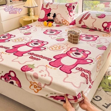Bộ ga gối 3 món poly cotton ga bo chun đầy đủ kích thước hàng loại 1