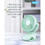 [Quạt Du lịch]Quạt sạc mini để bàn Shinmom tích điện, cầm tay, kẹp xe đẩy đa năng - Hàng chính hãng - Bảo hành 6 t — ảnh 8