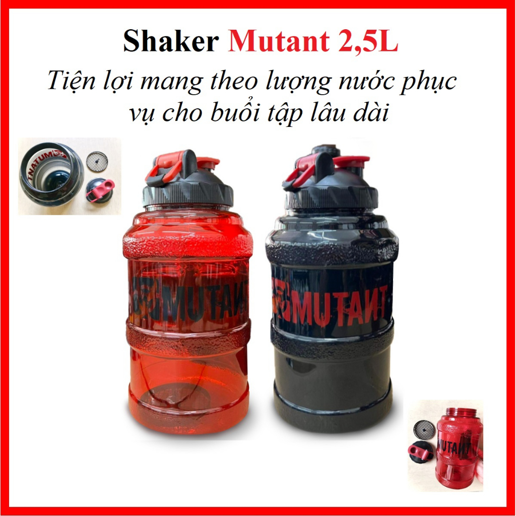 Shaker Mutant 2,5L [Chính hãng] – Tiện lợi mang theo lượng nước phục vụ ...